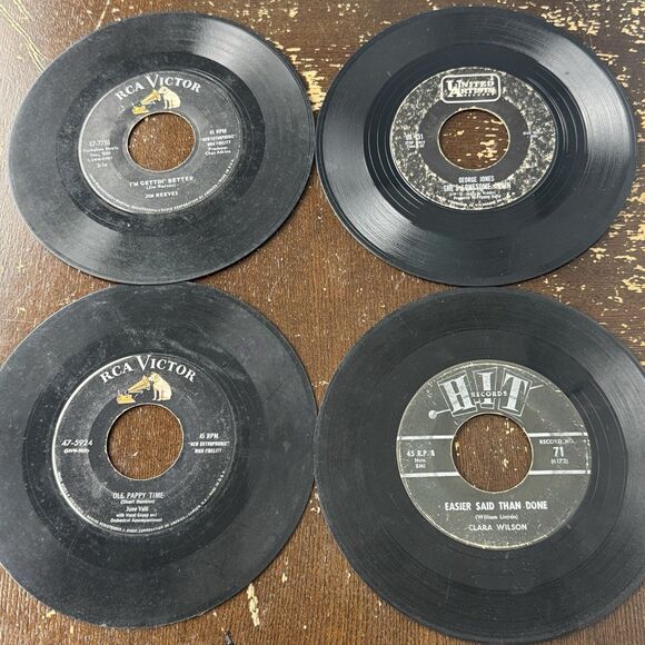Vintage Country Music 7” 45s VG Vinyl Honky Tonk Cowboy Records Beer Heartbreak - Picture 11 of 11